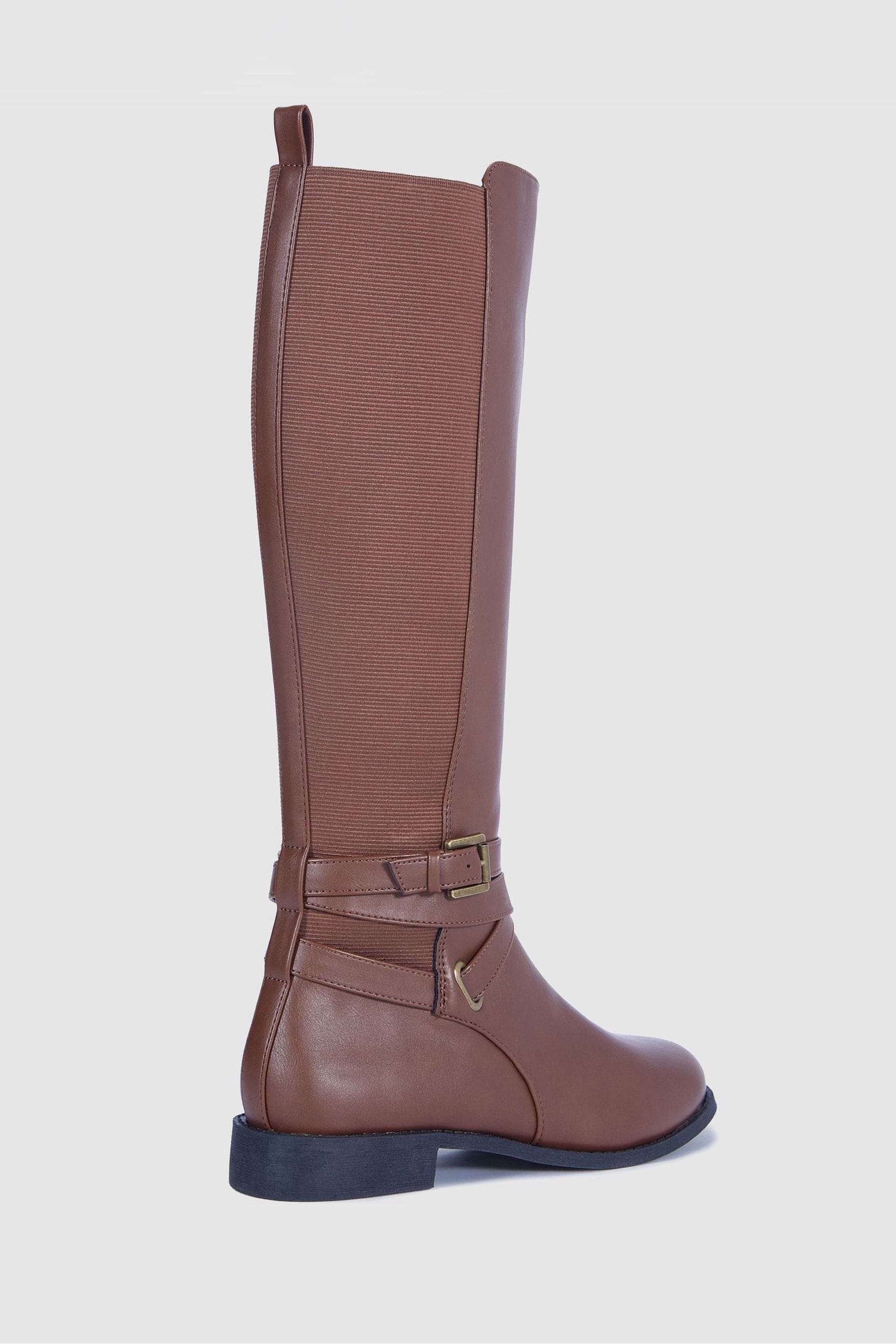 Light tan riding boots top