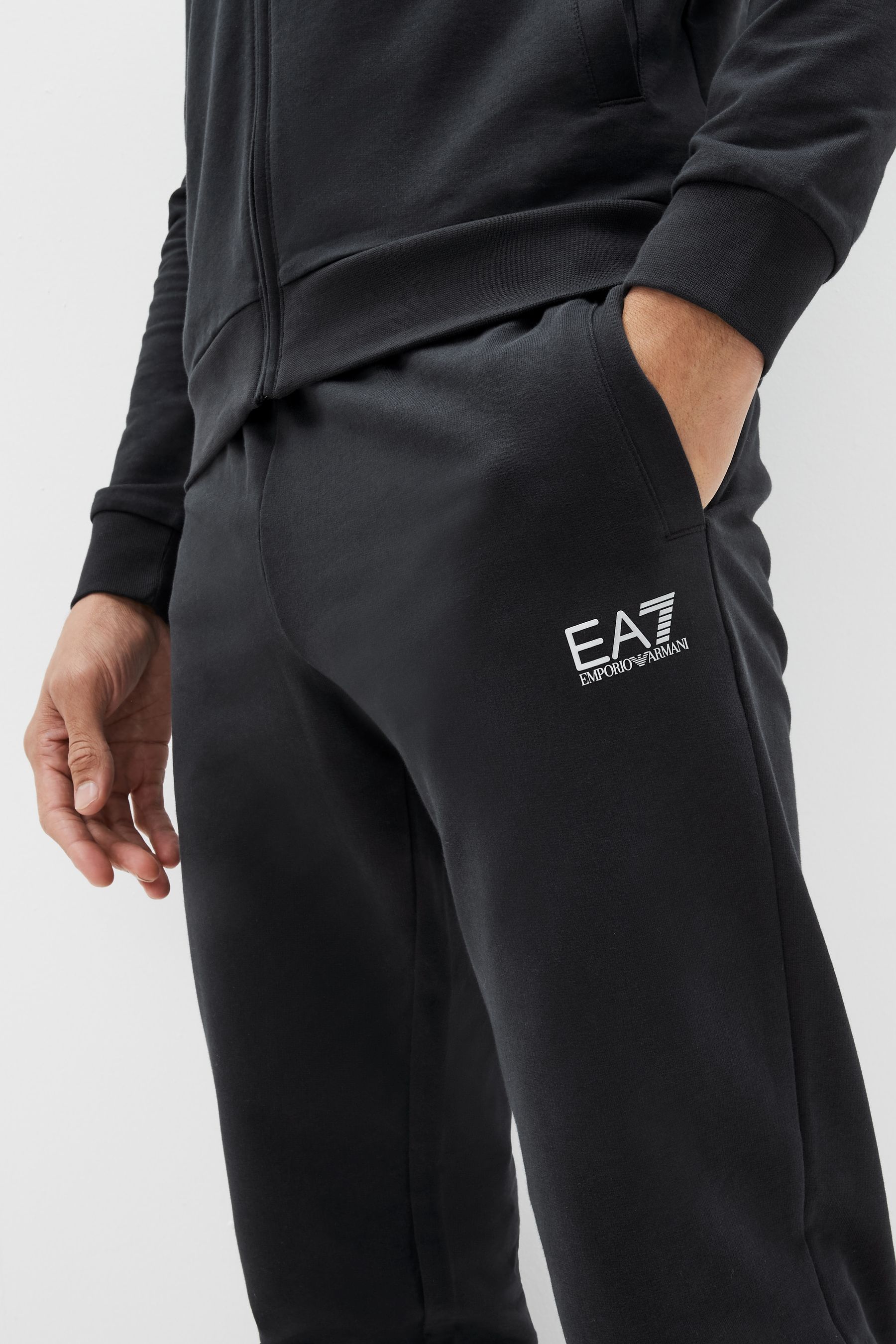 Buy Emporio Armani EA7 Navy Zip 100 Cotton Tracksuit from Next Canada