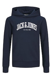 JACK & JONES Blue Logo Hoodie - Image 7 of 7
