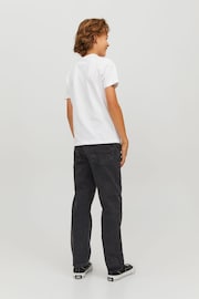 JACK & JONES Junior Relaxed Fit Stretch 100% Cotton Black Jeans - Image 3 of 6