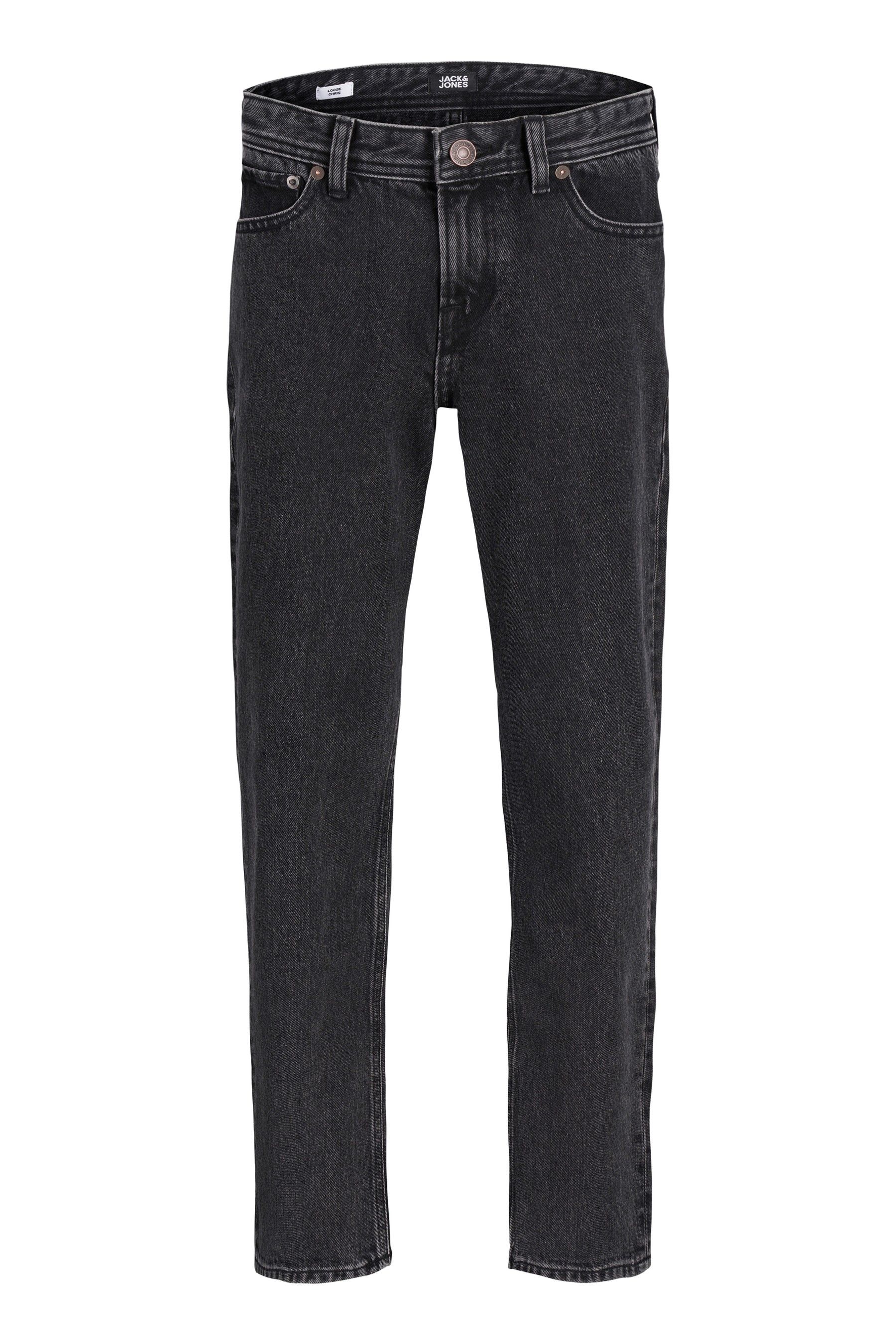 Buy JACK JONES JUNIOR Relaxed Fit Stretch 100 Cotton Black Jeans from Next Luxembourg