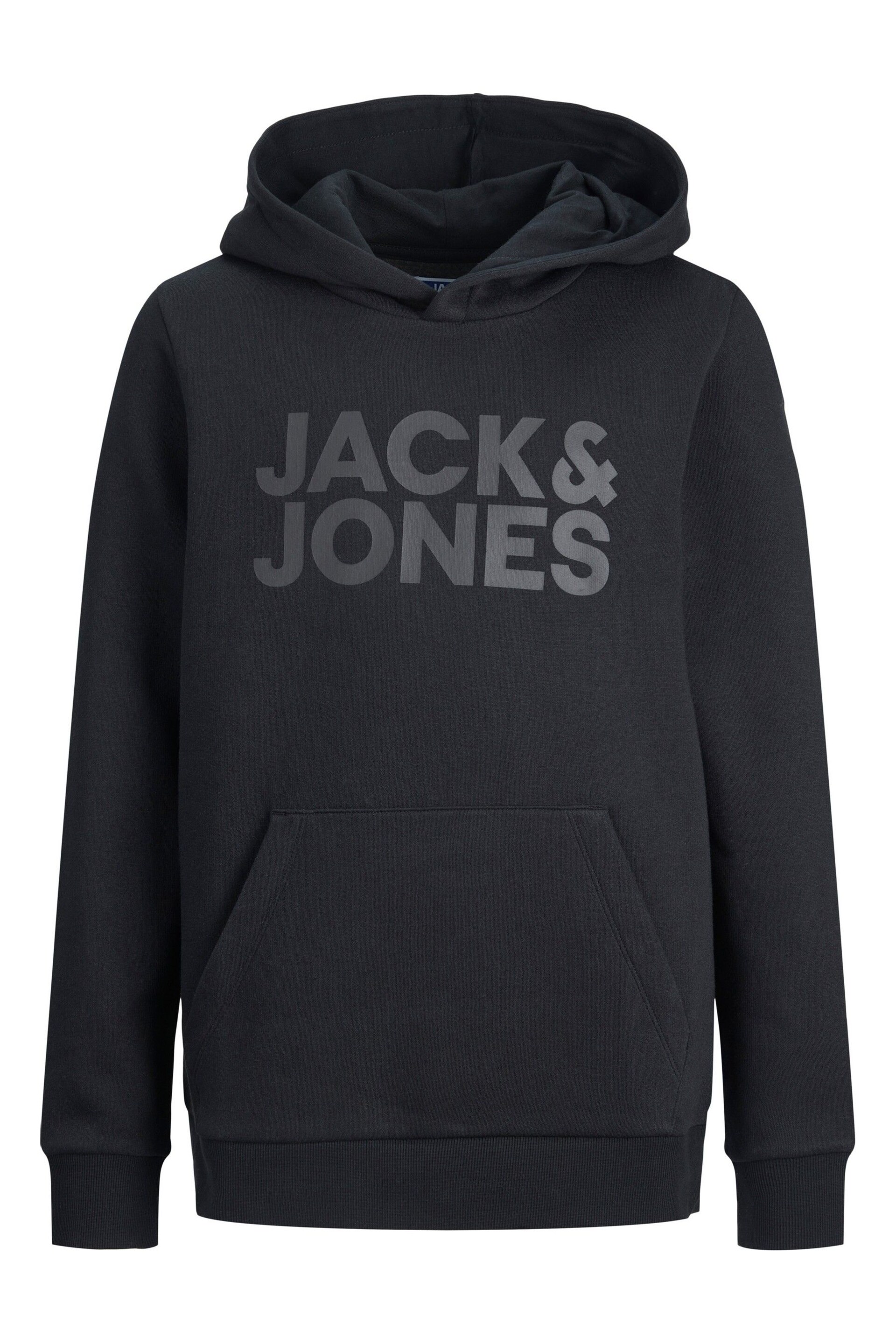 JACK & JONES Black Logo Hoodie - Image 6 of 6