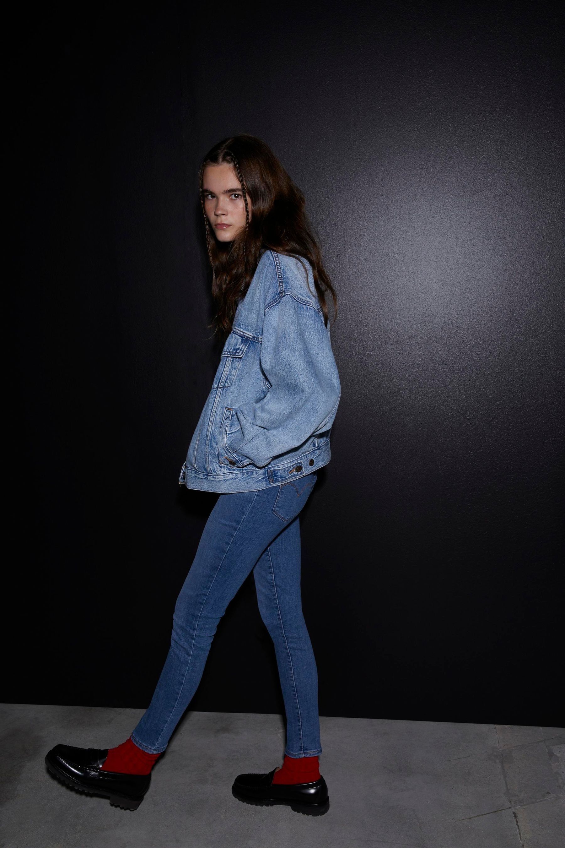 Buy Levi s Blue 90 s Soft As Butter Mid Trucker Denim Jacket from the Next UK online shop