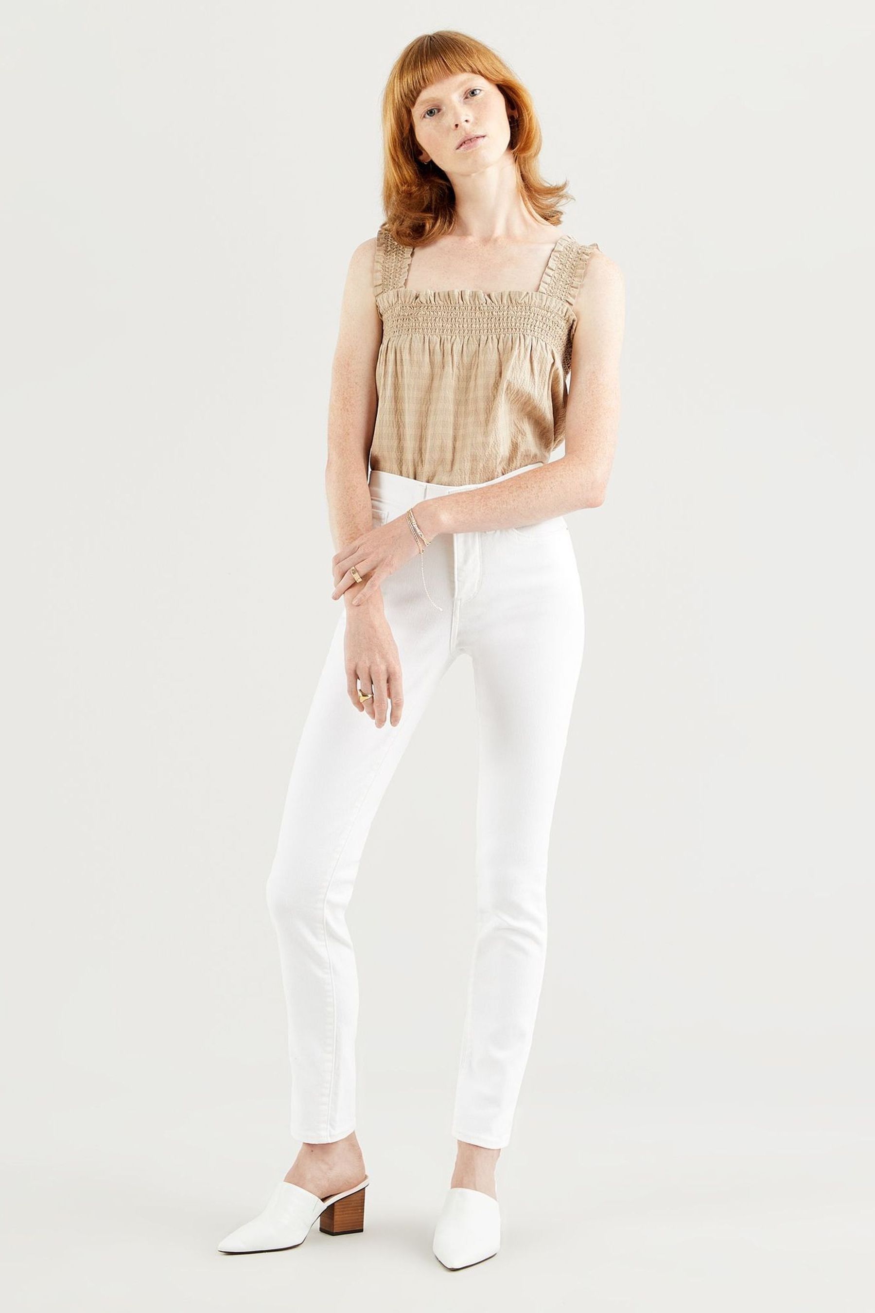 Levi s Soft Clean White 311 Shaping Skinny Jeans