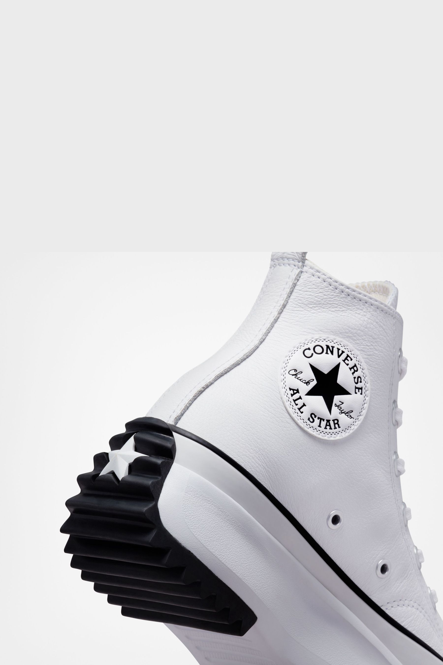 Buy Converse White Run Star Hike Leather Trainers from Next Luxembourg
