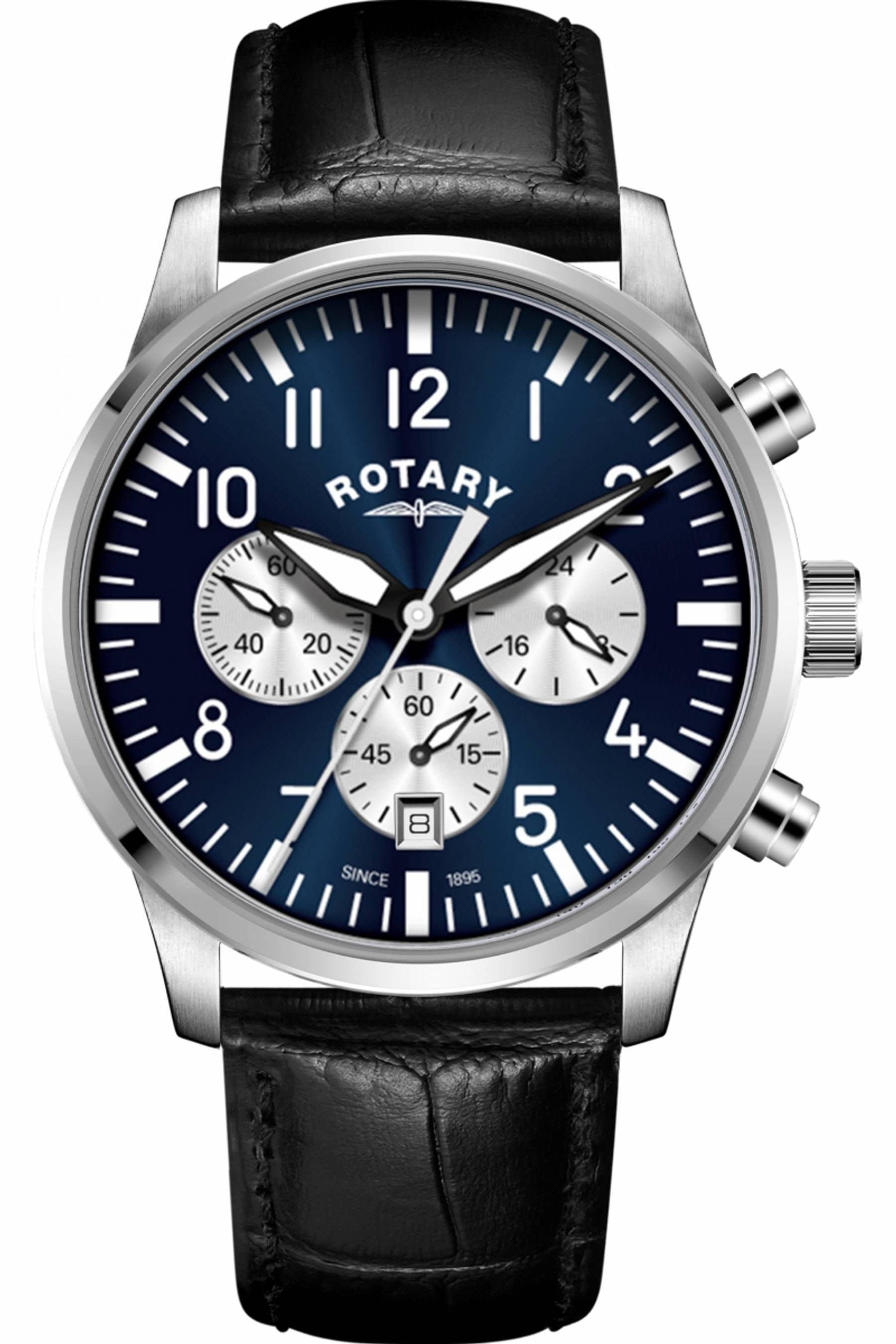 Rotary gents pilot watch online