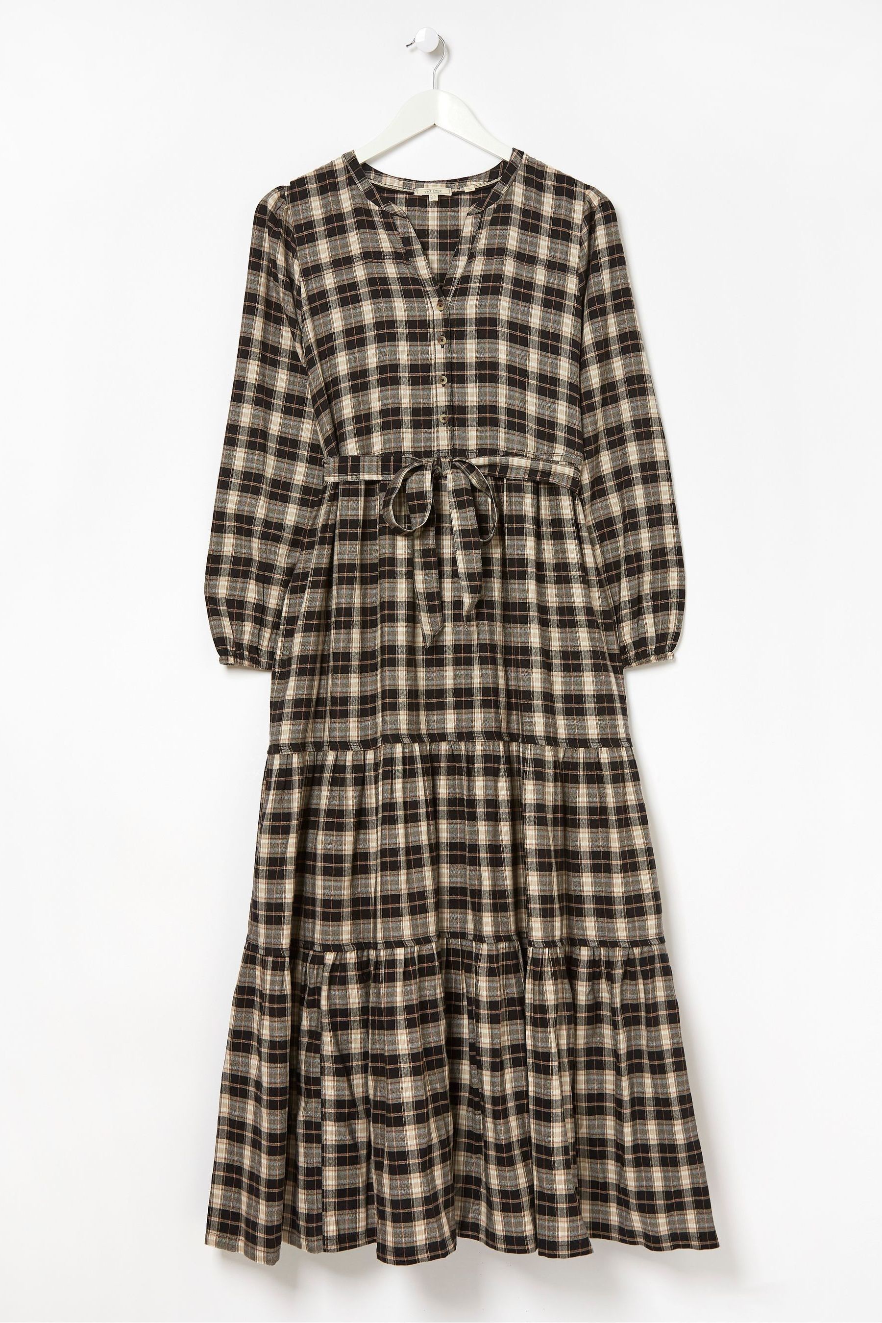 Fat face rachel check dress new arrivals