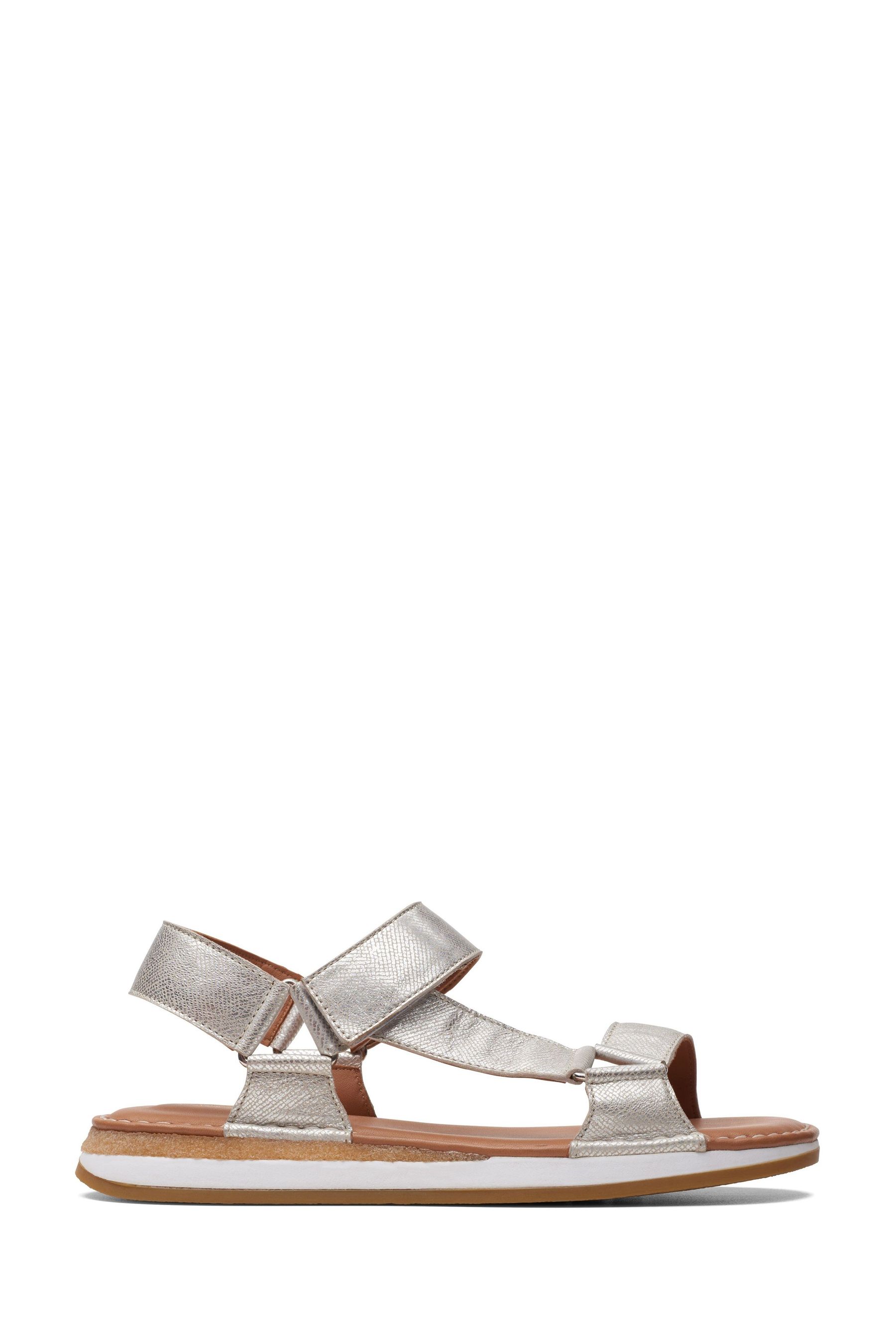 Buy Clarks Silver Leather Craftsun Sport Sandals from Next Luxembourg