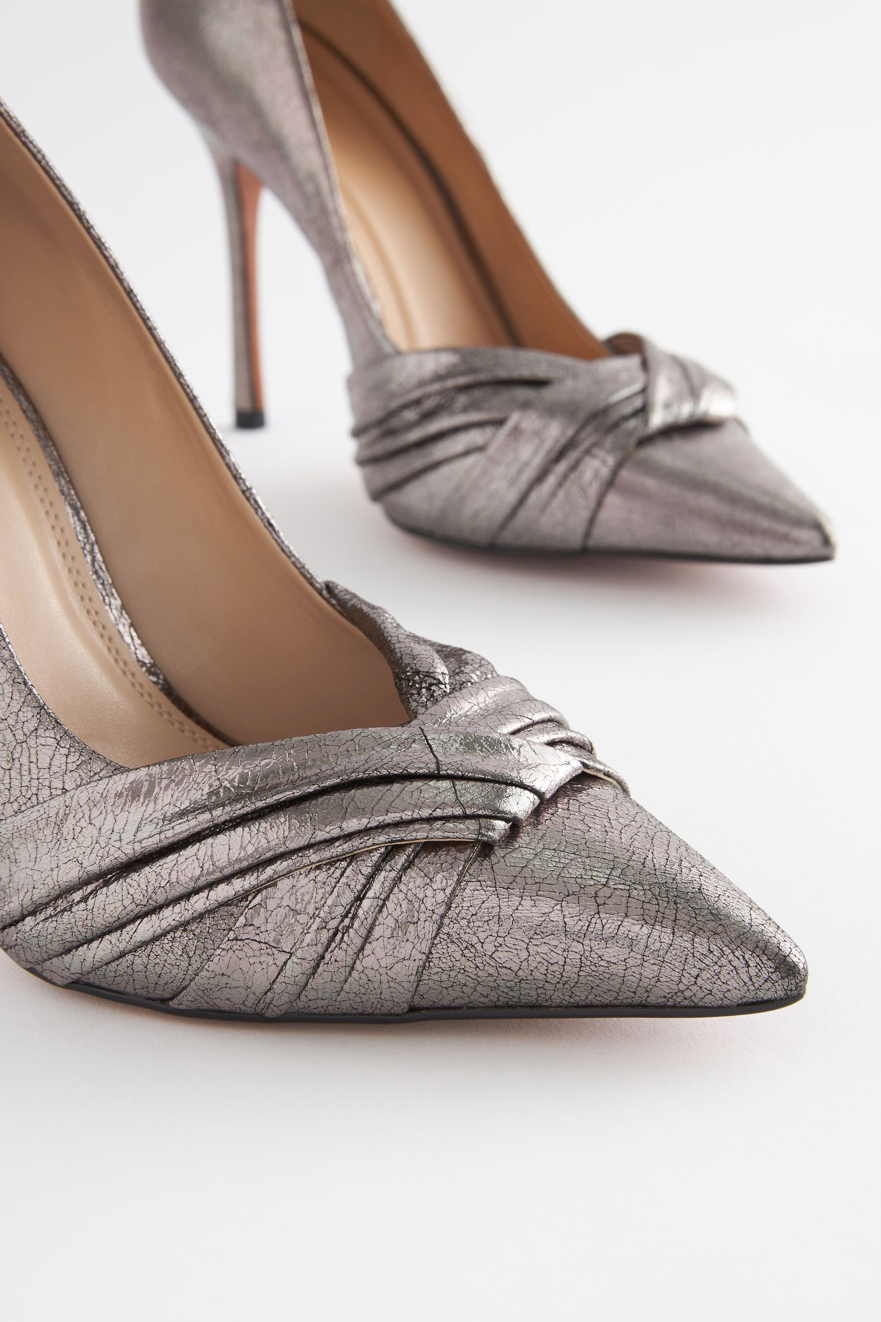 Buy Pewter Signature Forever Comfort Twist Court Shoes from Next Luxembourg