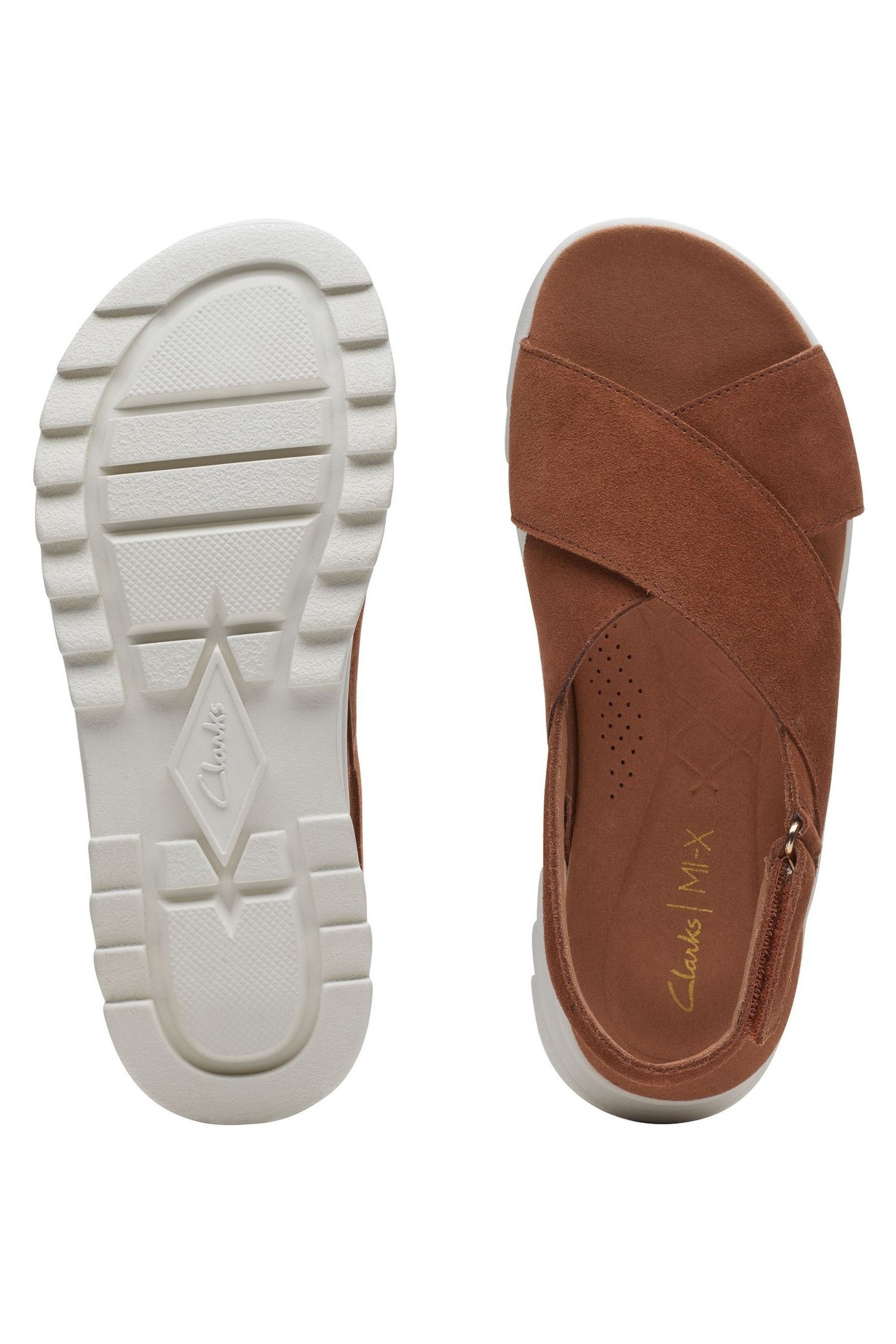 Clarks Brown Dash Lite Wish Sandals - Image 7 of 7