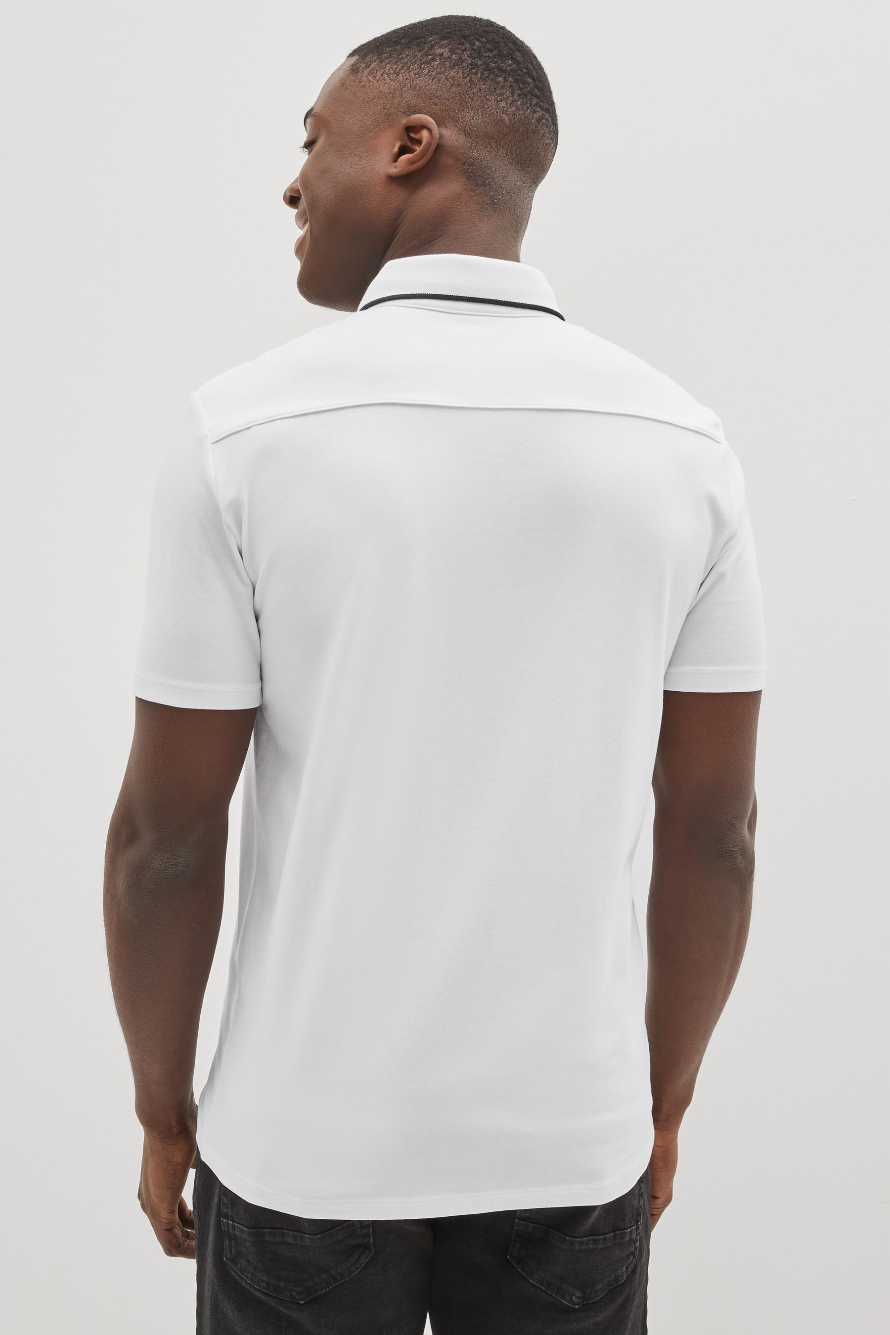 Armani jeans tipped polo online