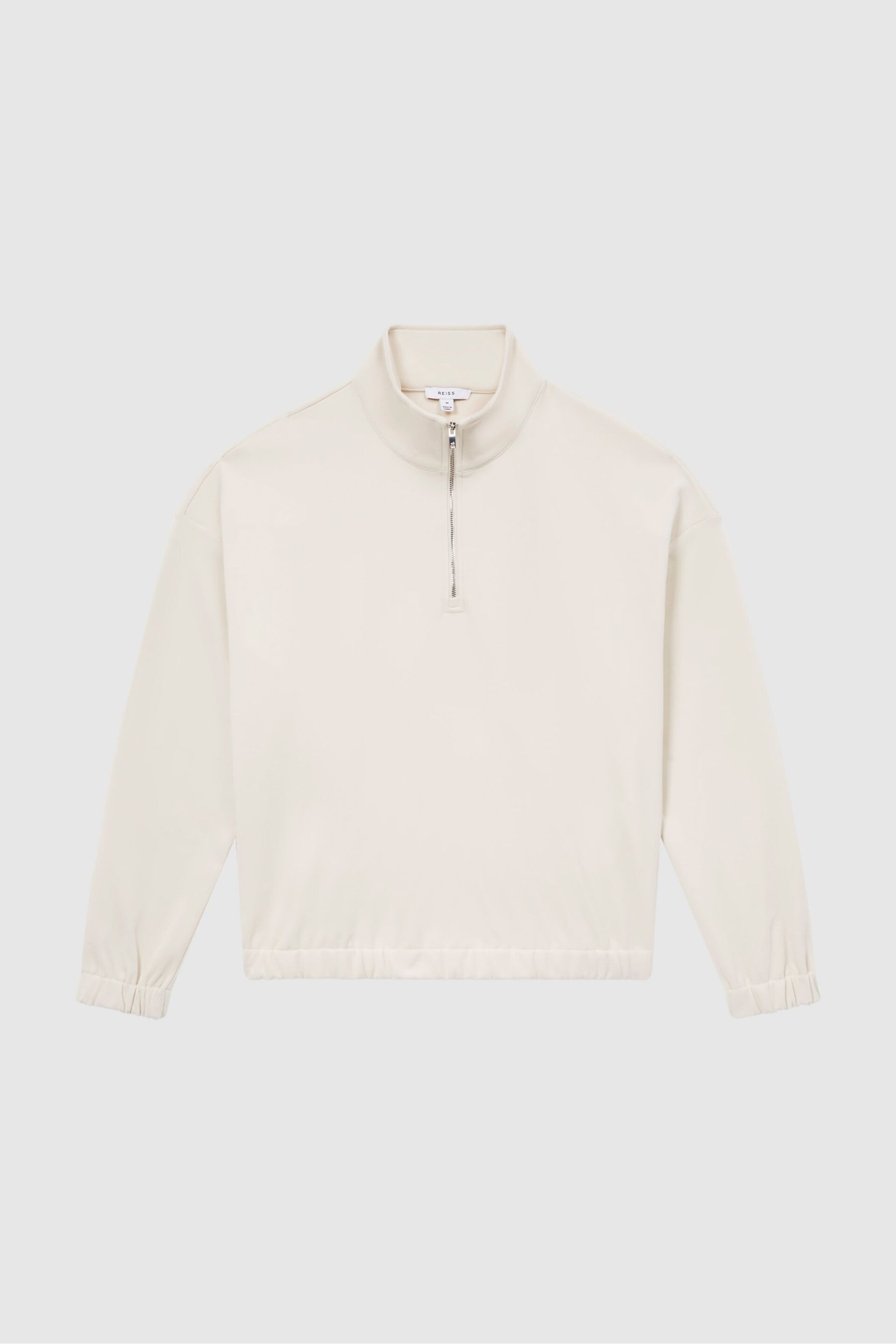 Reiss Ivory Jeremy Micro Fleece Half Zip Jumper - Image 2 of 5