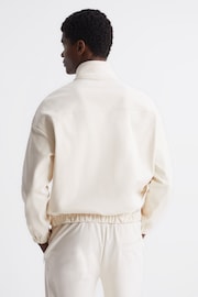 Reiss Ivory Jeremy Micro Fleece Half Zip Jumper - Image 5 of 5