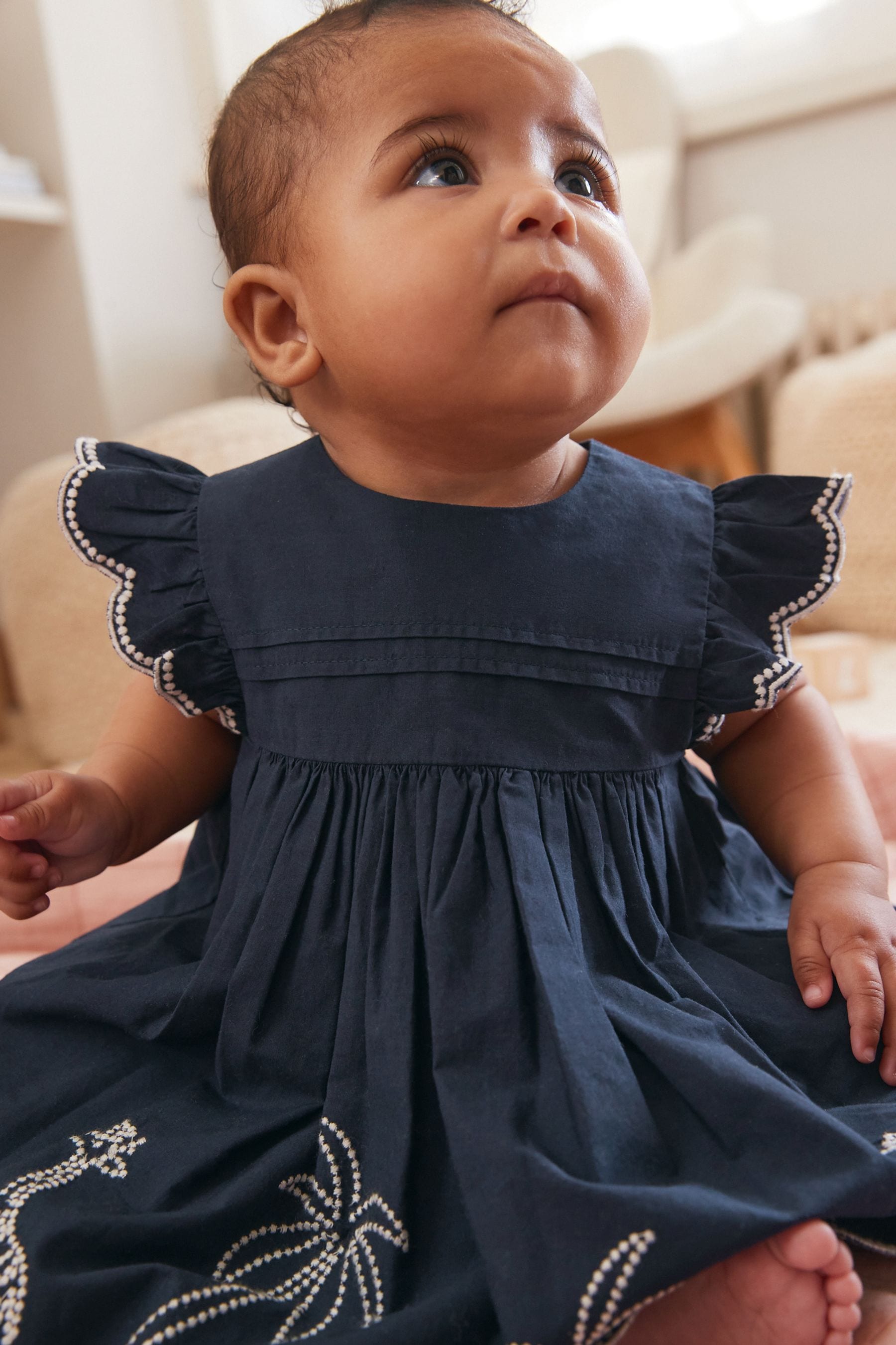 Navy blue infant dress deals