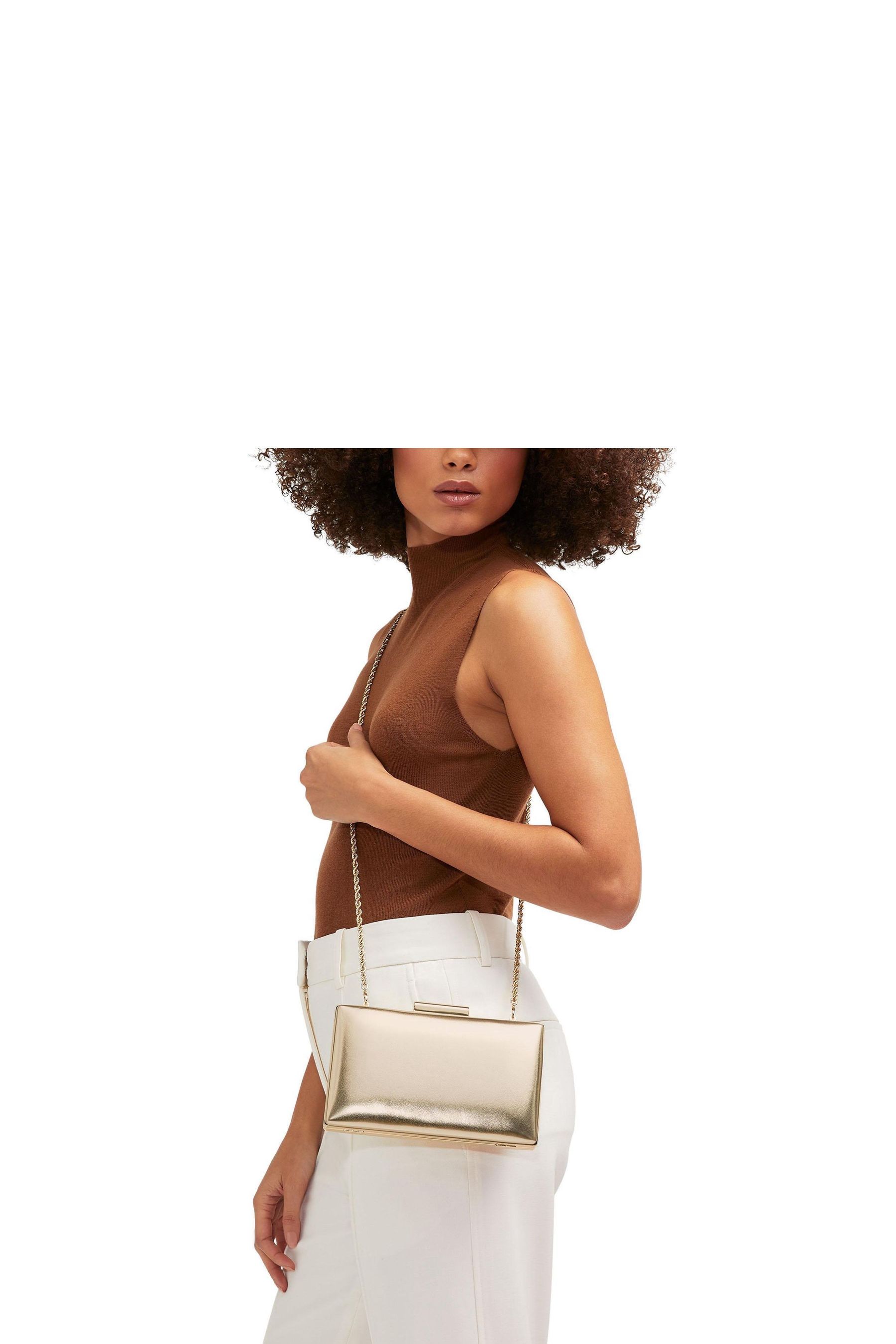 Buy Carvela Gold Aintree Clutch Bag from Next Luxembourg