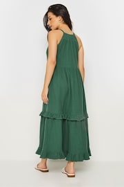 PixieGirl Petite Green Halter Tiered Maxi Dress - Image 3 of 6