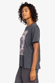 Roxy Grey Moonlight Sunset 100% Organic Cotton T-Shirt - Image 2 of 9