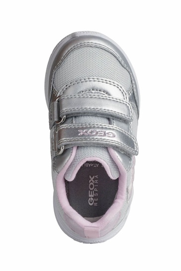 Geox Baby Girls Sprintye Silver Sneakers