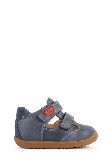 Geox Baby Boys Blue Macchia First Steps Shoes
