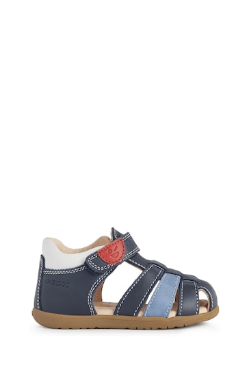 Geox Baby Boys Macchia Navy Blue First Steps Shoes