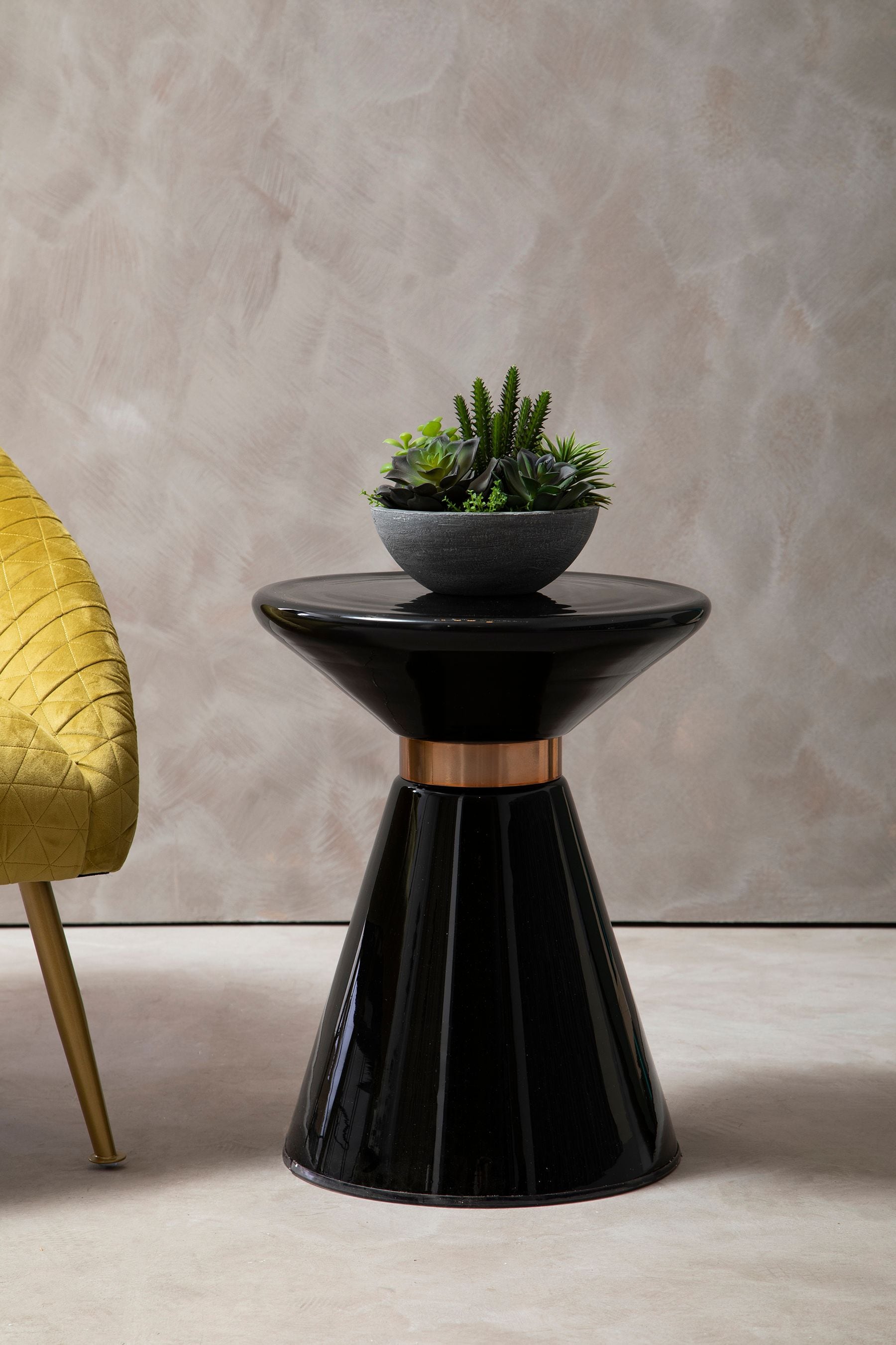 Buy Fifty Five South Black Martini Glass Side Table from the Next
