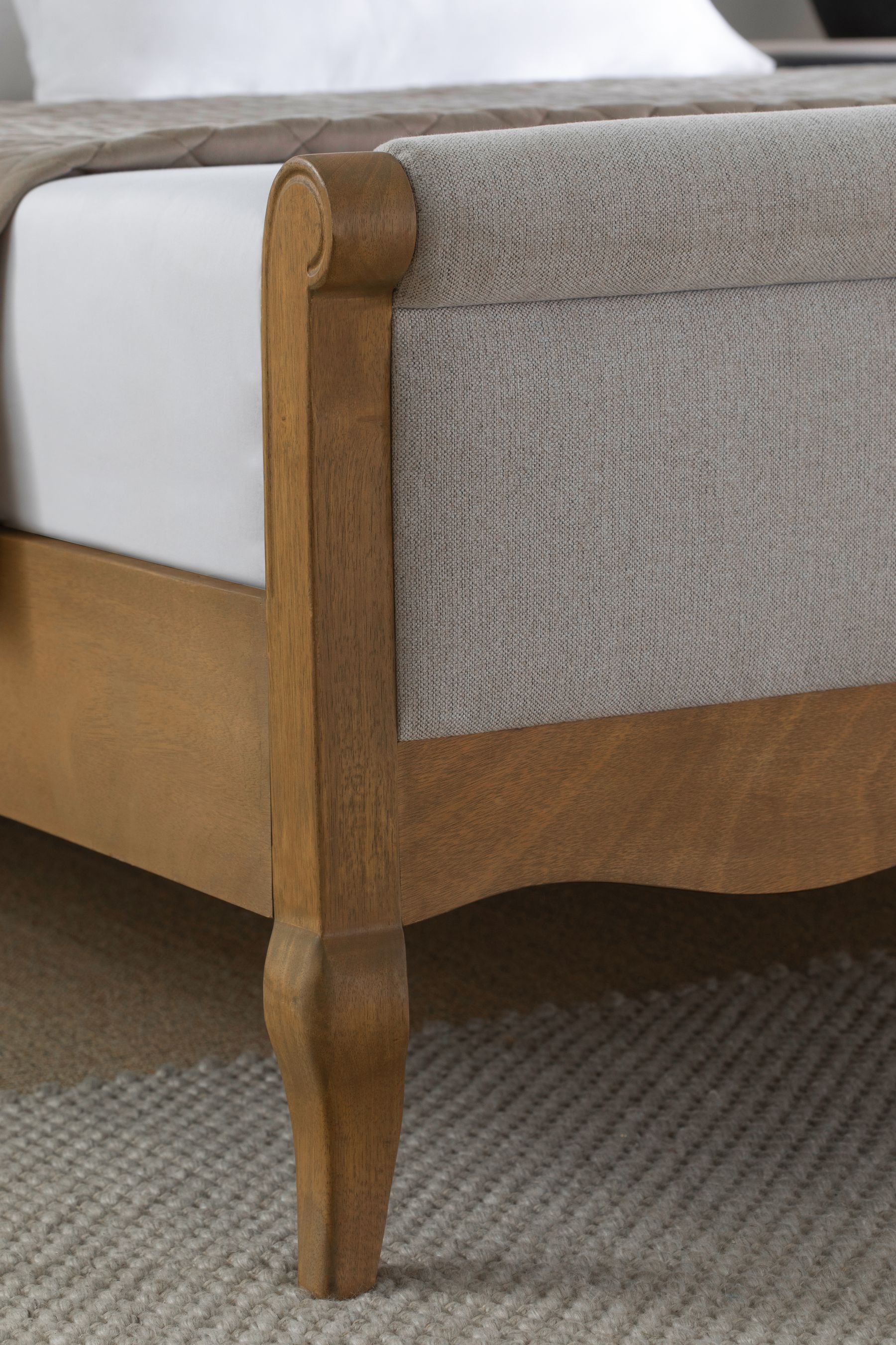 Buy Wood and Light Natural Collection Luxe Josie Ottoman Storage