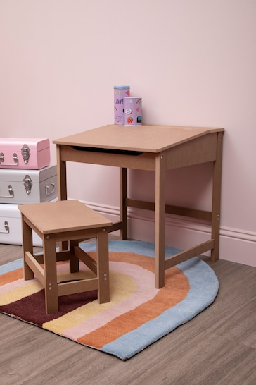 Fifty Five South Natural Kids Desk And Stool Set