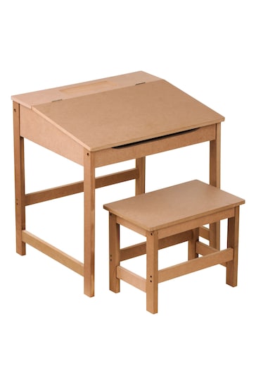 Fifty Five South Natural Kids Desk And Stool Set