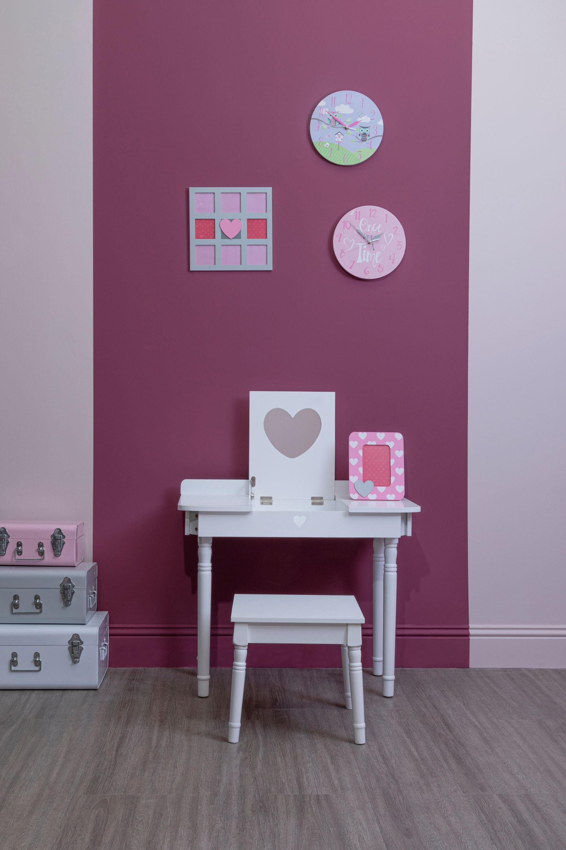 Buy Fifty Five South White Childrens Dressing Table and Chair from the Next UK online shop
