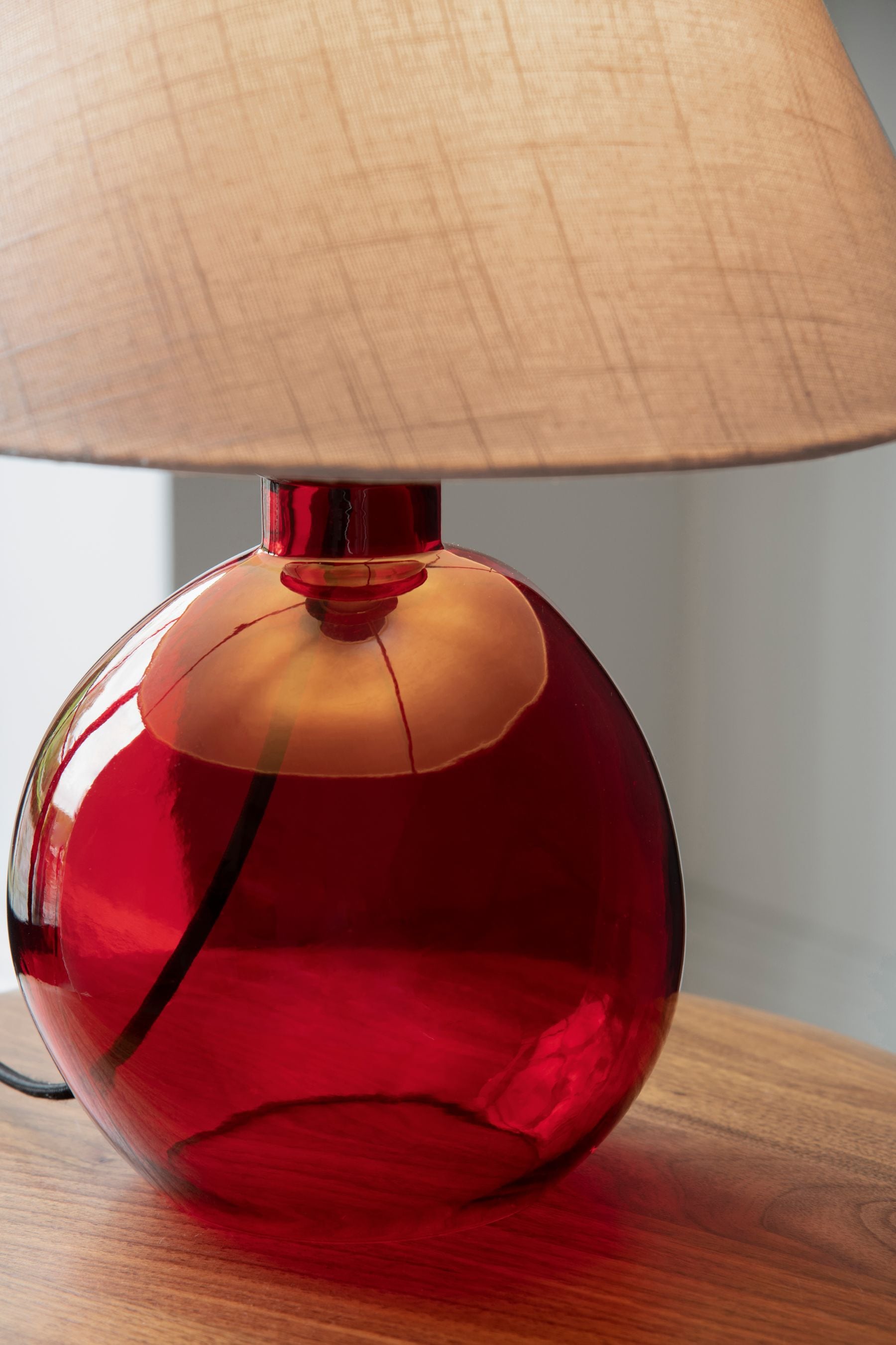 J hunt cracked glass lamp top