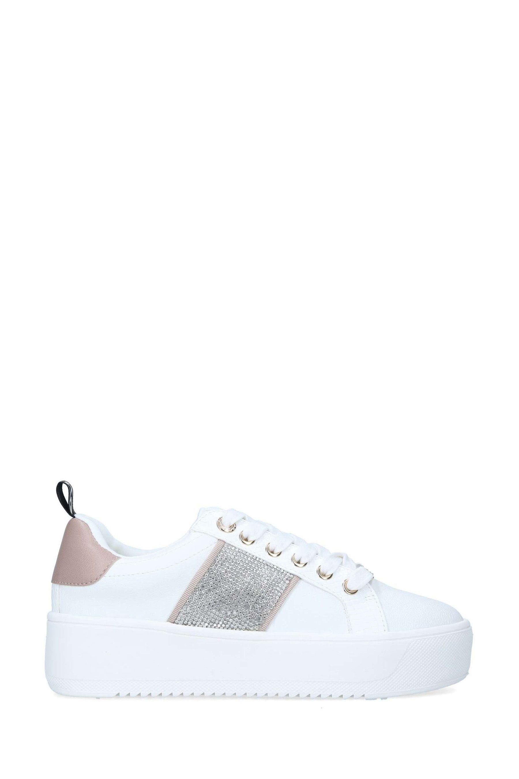 Buy KG Kurt Geiger White Vegan Lighter Gem Trainers from the Next