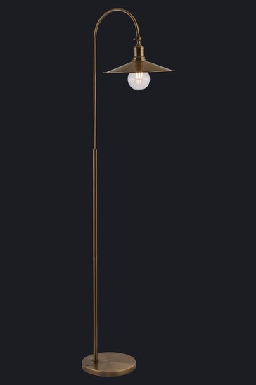 Searchlight Antique Brass Frieda Floor Lamp