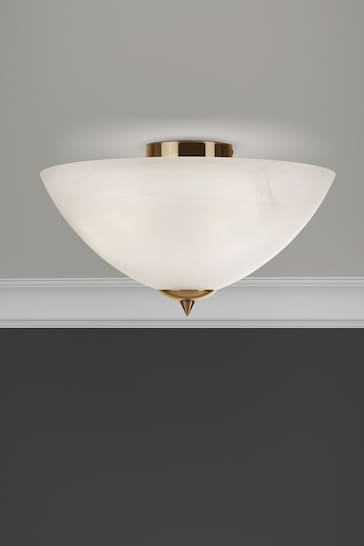 Searchlight Gold Carrick Flush Ceiling Light