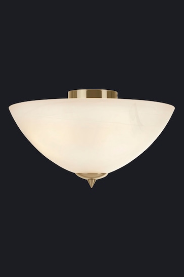 Searchlight Gold Carrick Flush Ceiling Light