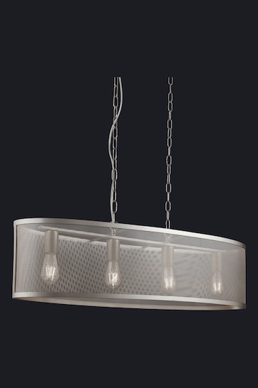 Searchlight Silver Chantilly Diner Bar Ceiling Light