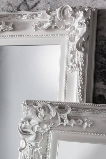 Gallery Home White Covorden Leaner Mirror