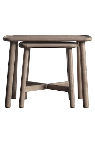 Gallery Home Grey Columbia Nest of 2 Tables