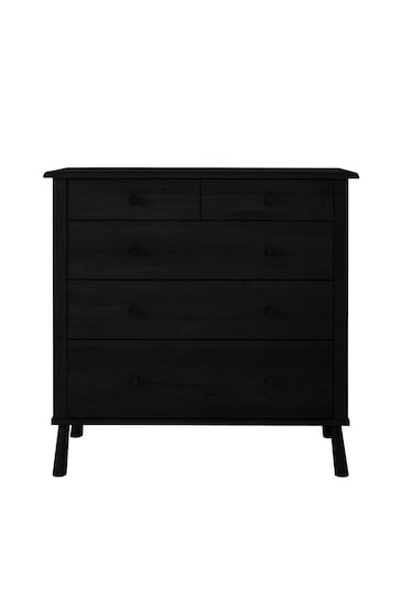 Gallery Home Black Virginia 5 Drawer Chest