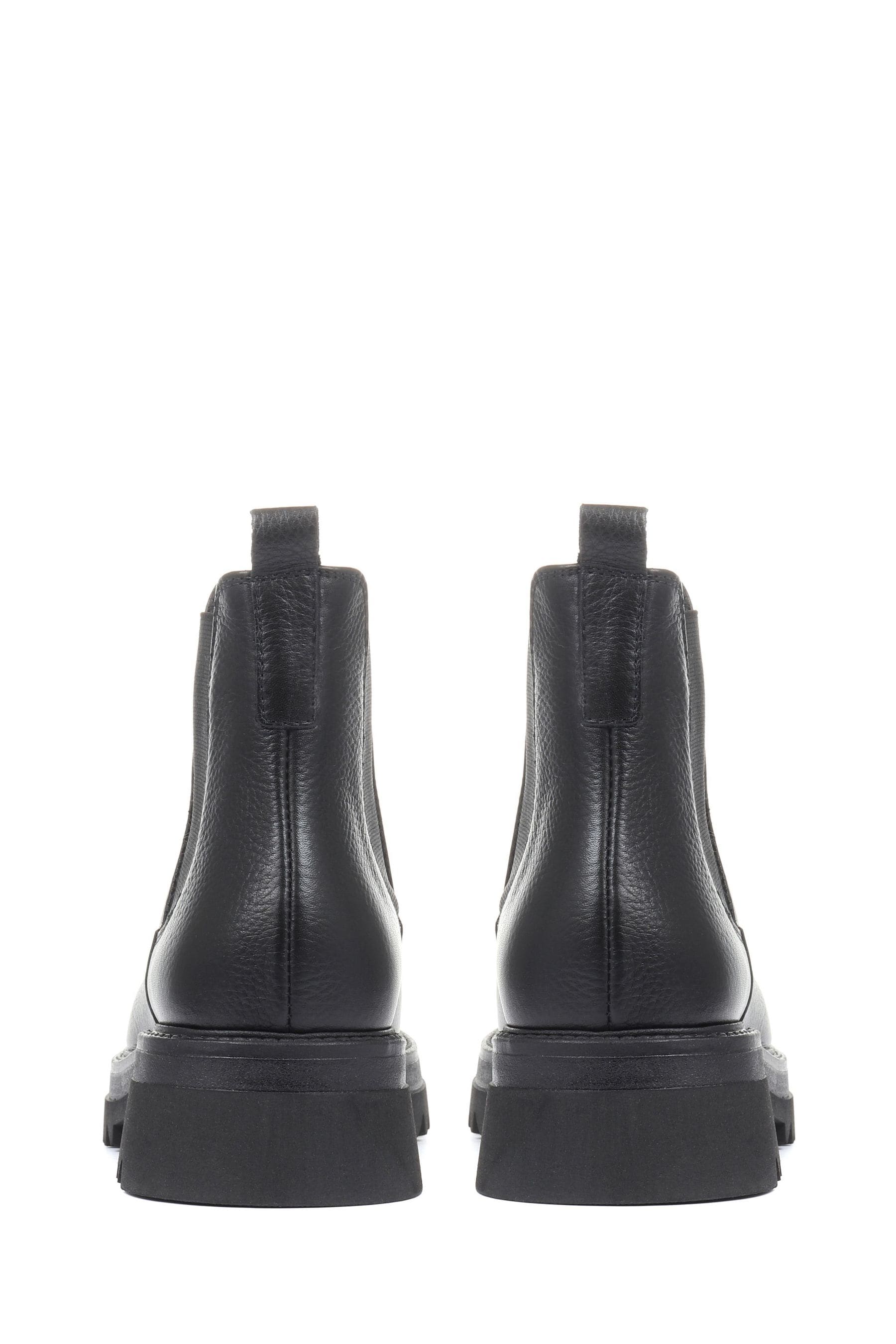 Buy Jones Bootmaker Black Trieste Chunky Ladies Leather Chelsea