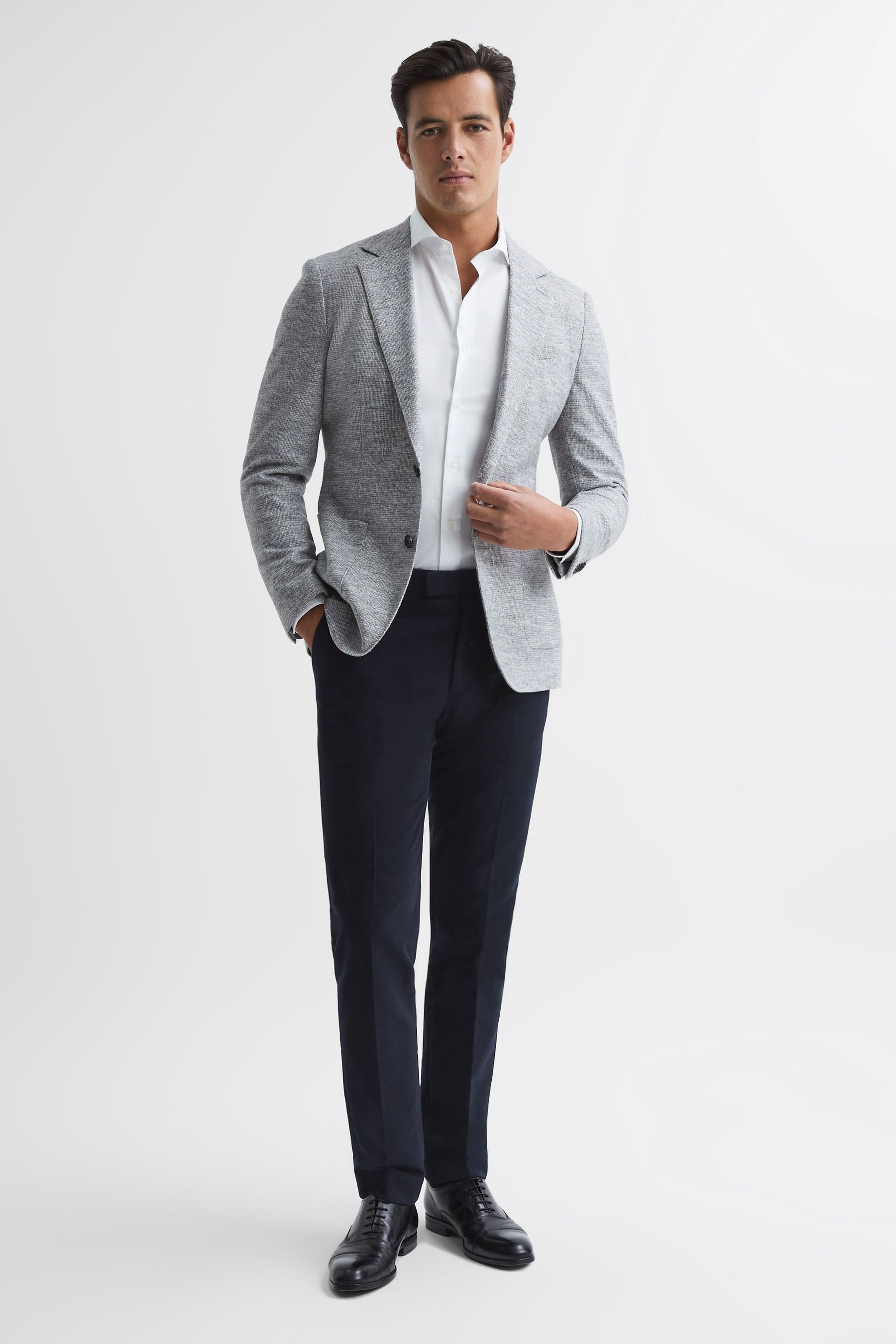 Mens slim top fit moleskin trousers