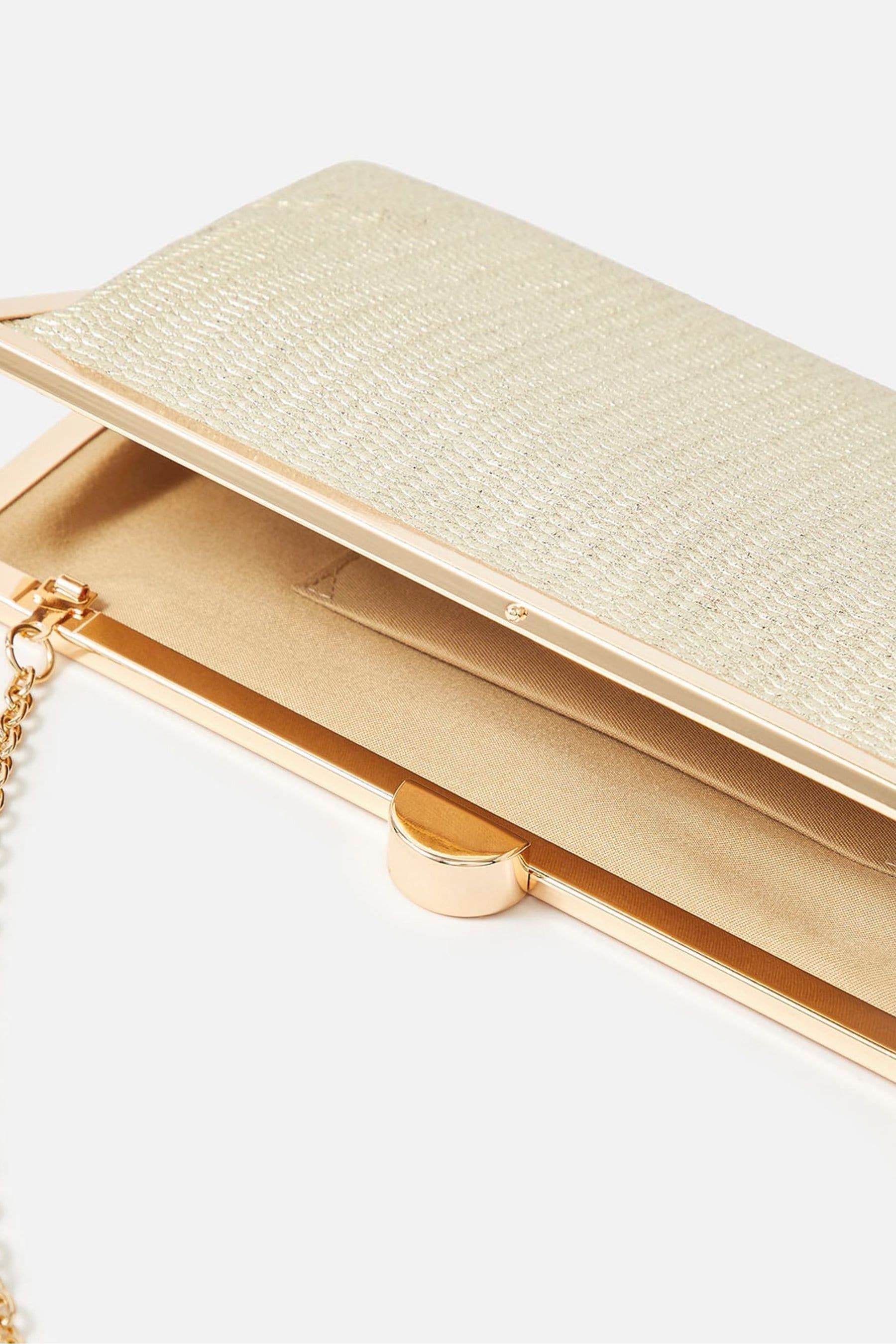 Next gold hot sale clutch bag