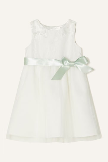 Monsoon Natural Baby Freya Lace Bridesmaid Dress