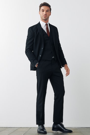 Black Skinny Motionflex Stretch Suit Jacket