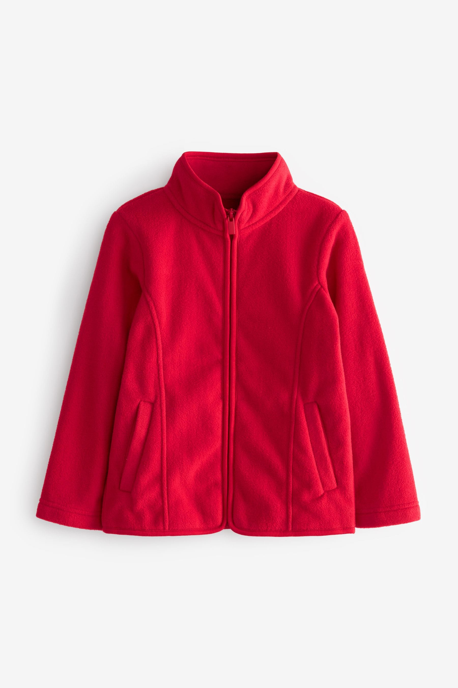 Childrens red fleece jacket 2025