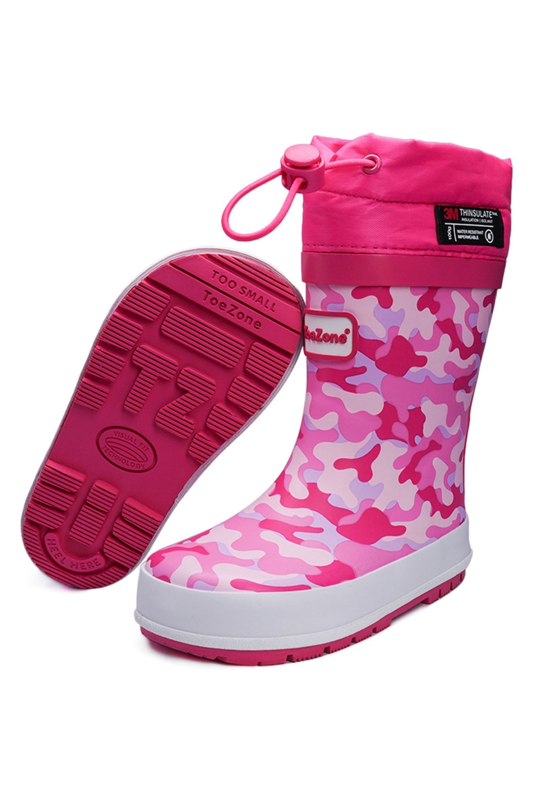 Childrens wellies with tie top top