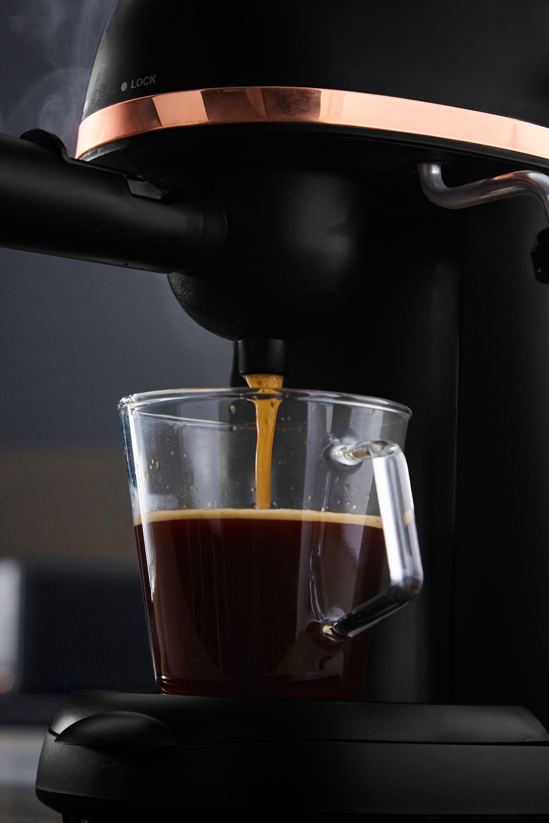Tower Black Cavaletto Espresso Coffee Machine