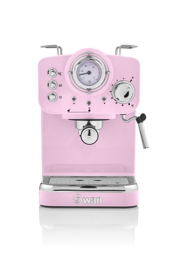 Swan Pink Pump Espresso Coffee Machine