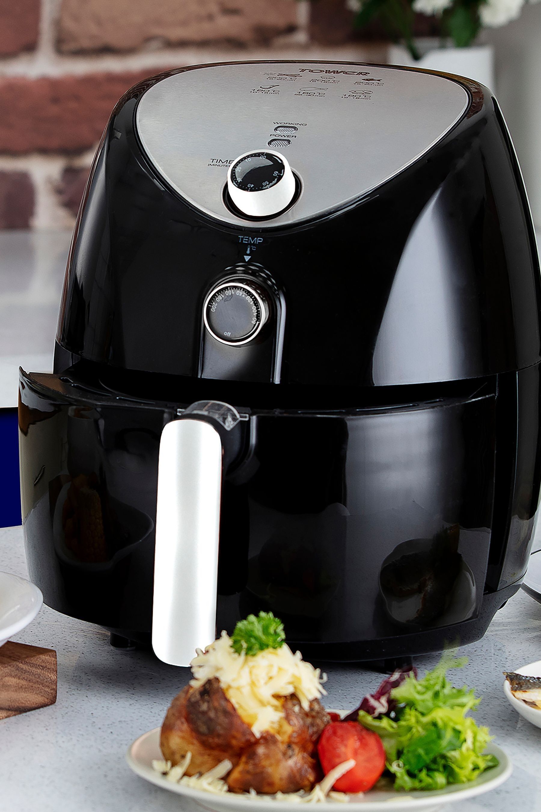 Tower black and rose new arrivals gold air fryer