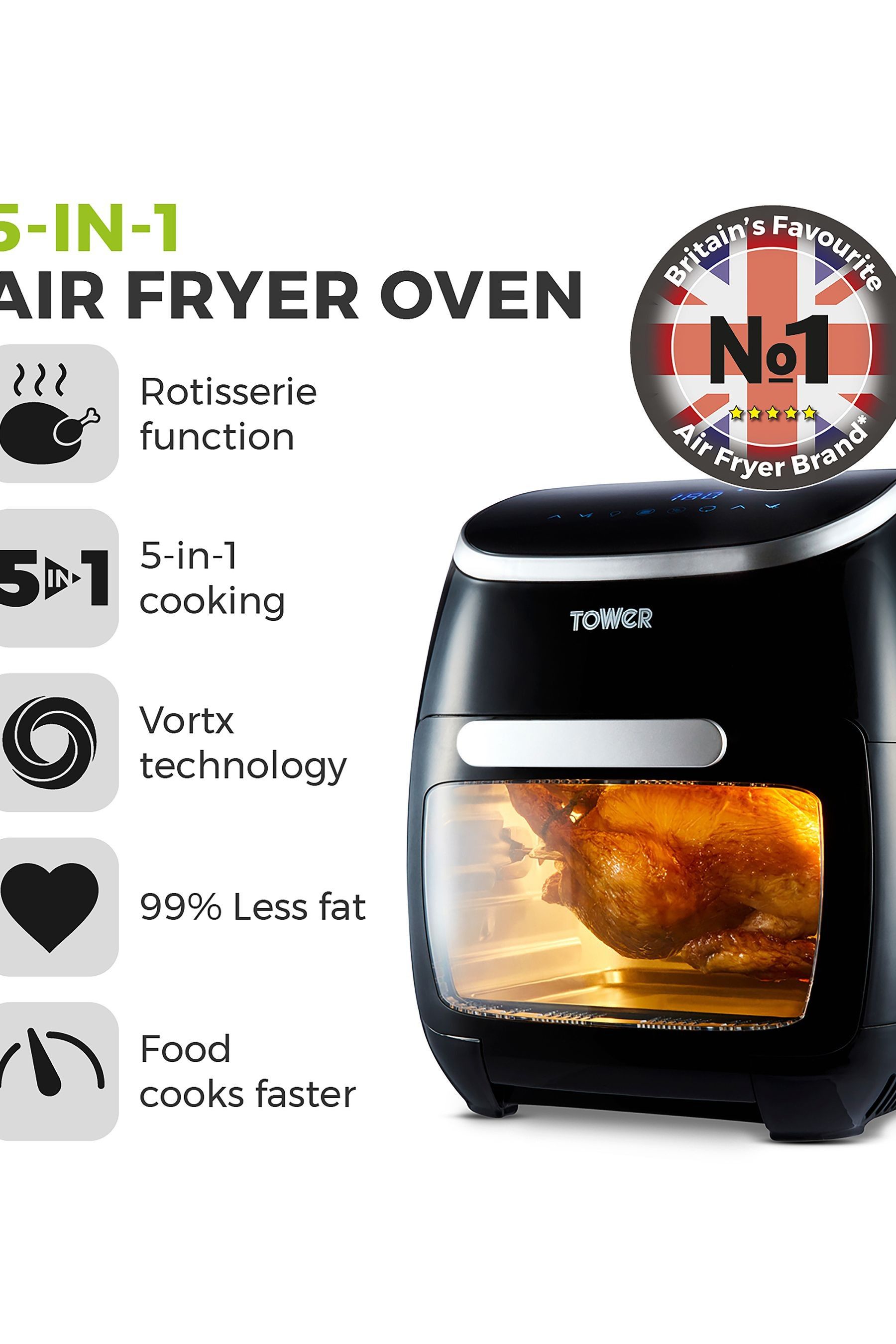 Tower vortx 11l sales air fryer oven