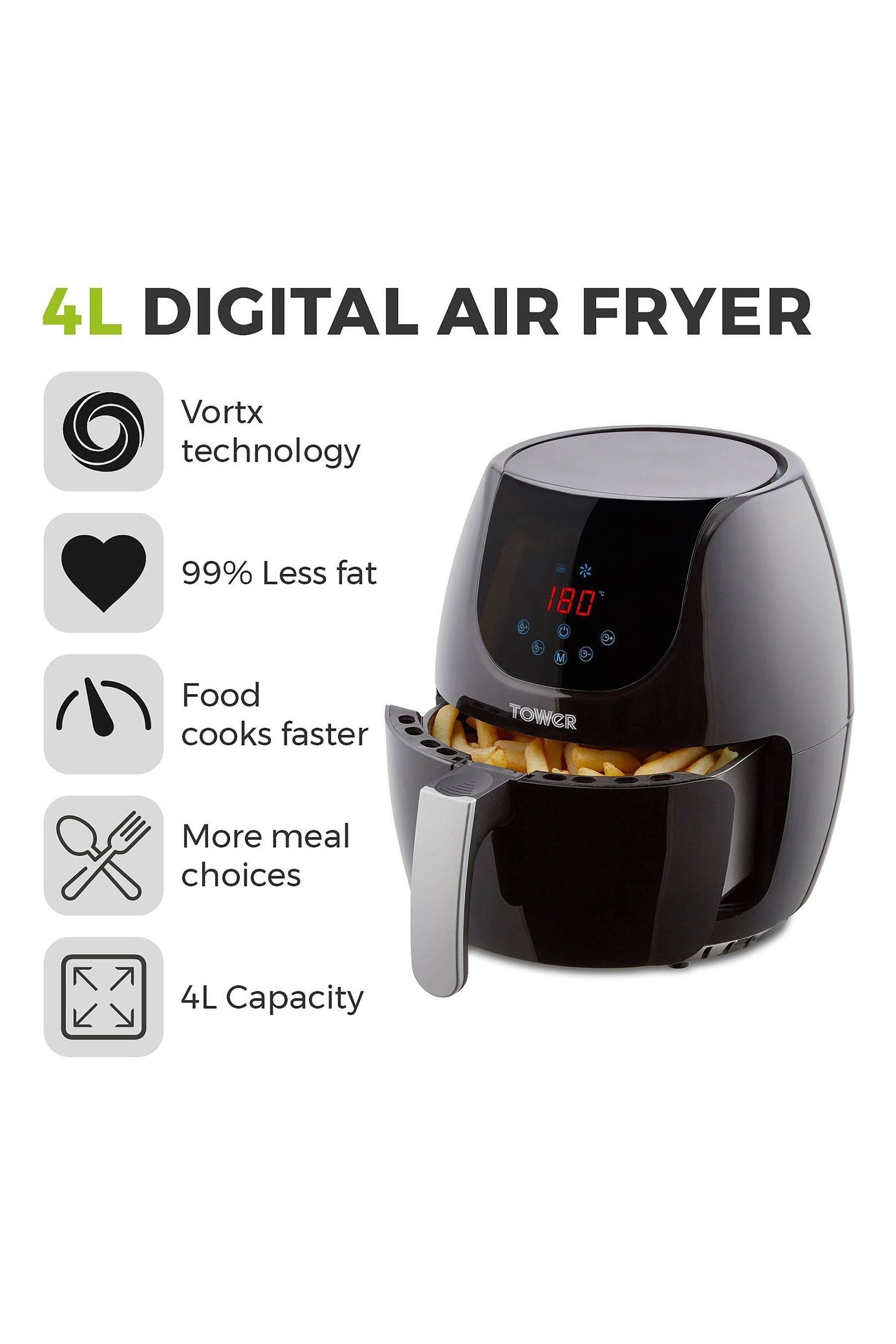 Tower digital outlet air fryer
